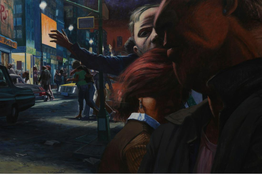 Robert Birmelin, Night Singles, 1985, acrylic (1 of 5)