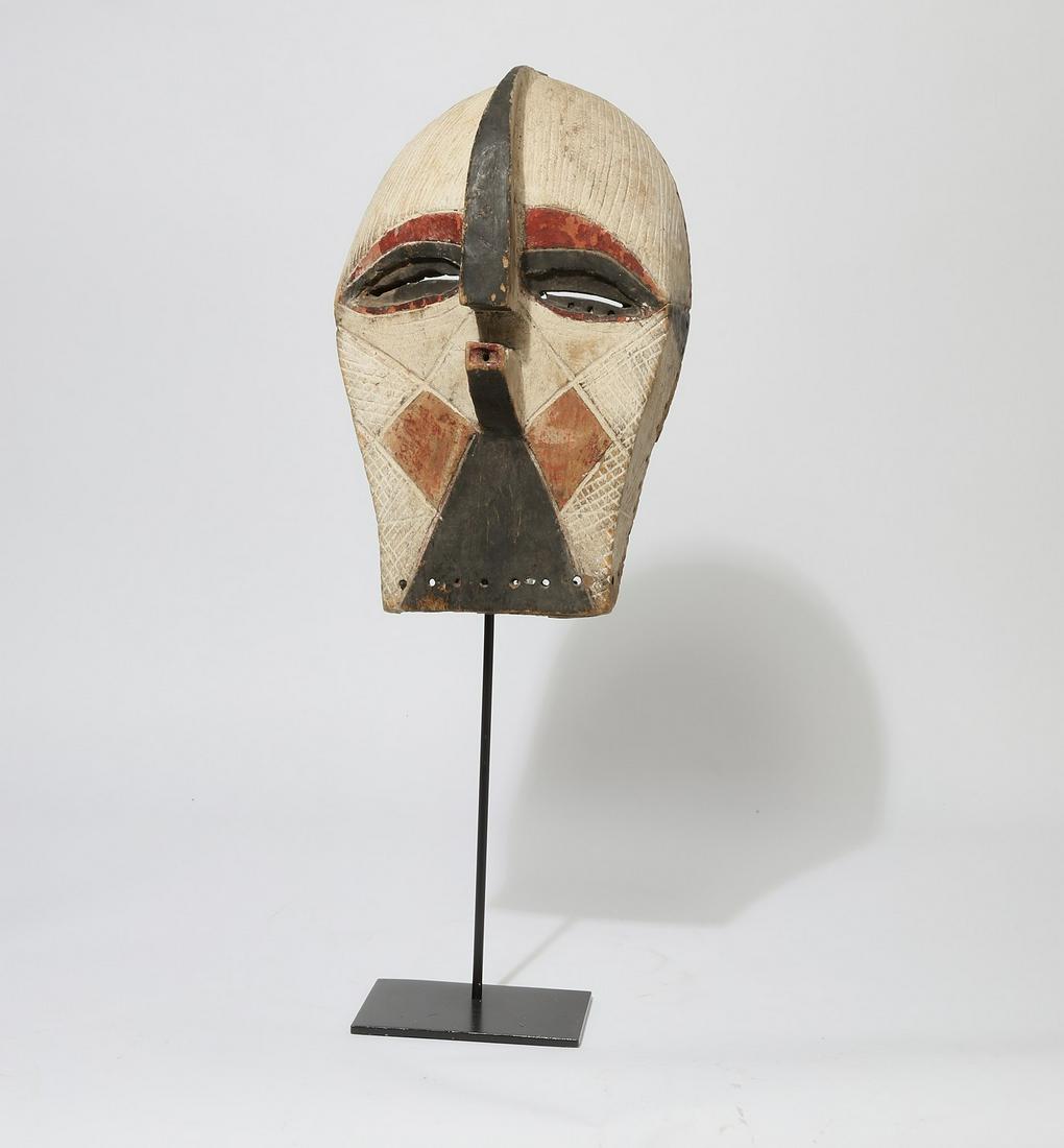A Luba kifwebe polychromed wood mask, Congo (1 of 4)