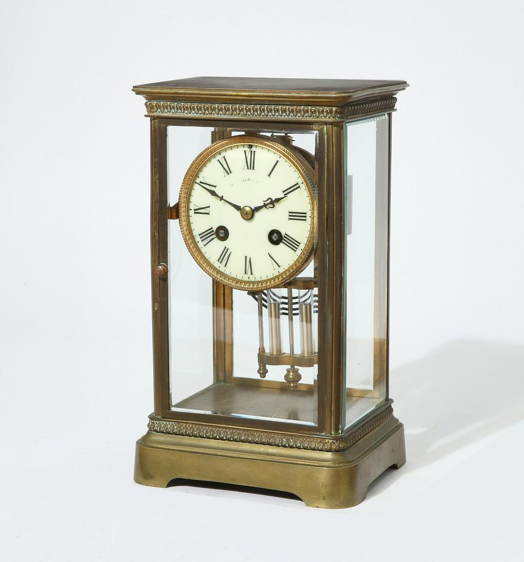A French brass mantel clock, J.E. Caldwell (1 of 4)
