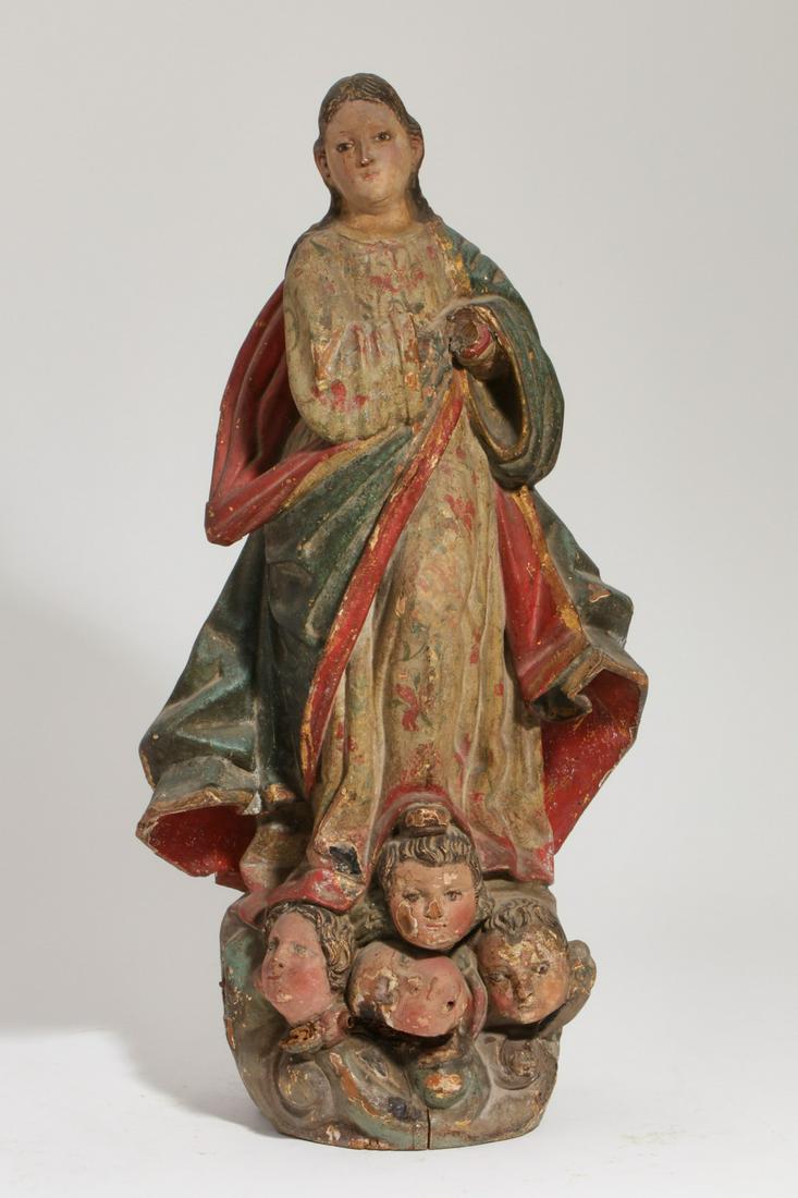 A Baroque model of a female saint, 19th century (1 of 3)