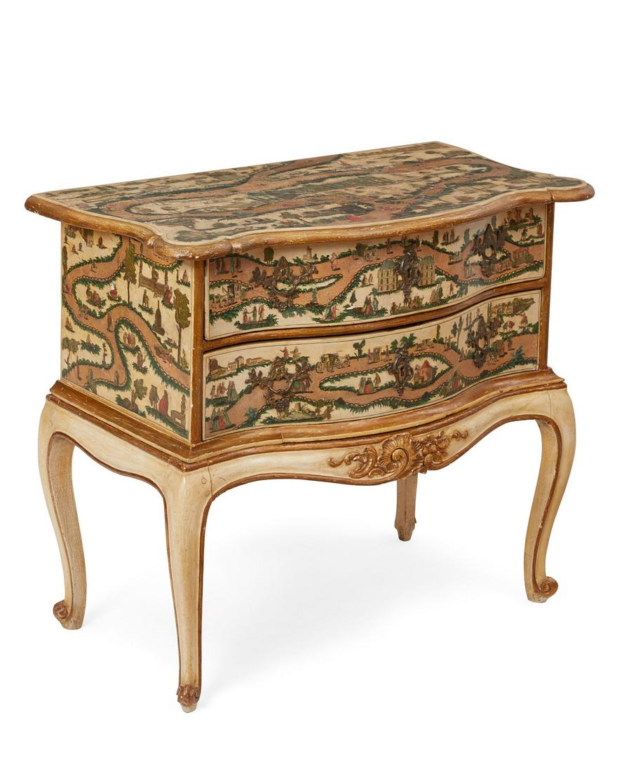An Italian Rococo Lacca Povera commode (1 of 20)