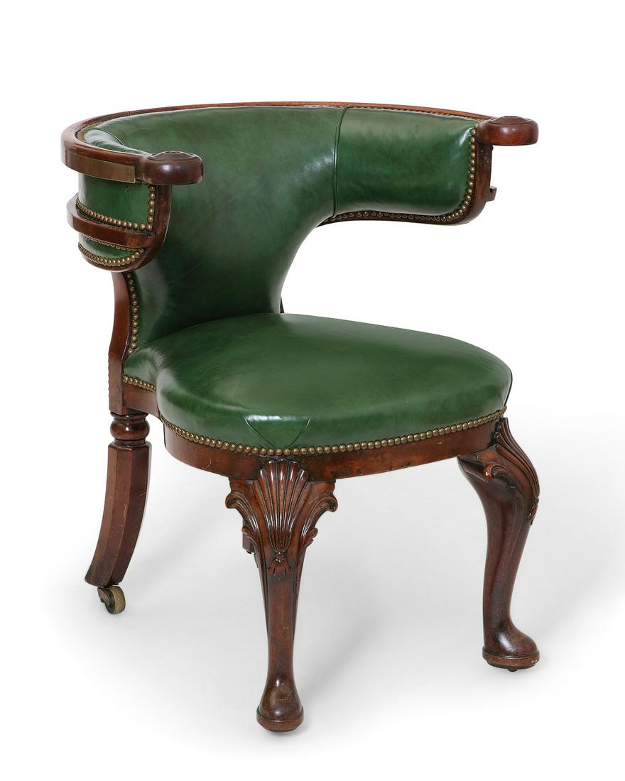 A William IV mahogany library armchair (1 of 6)