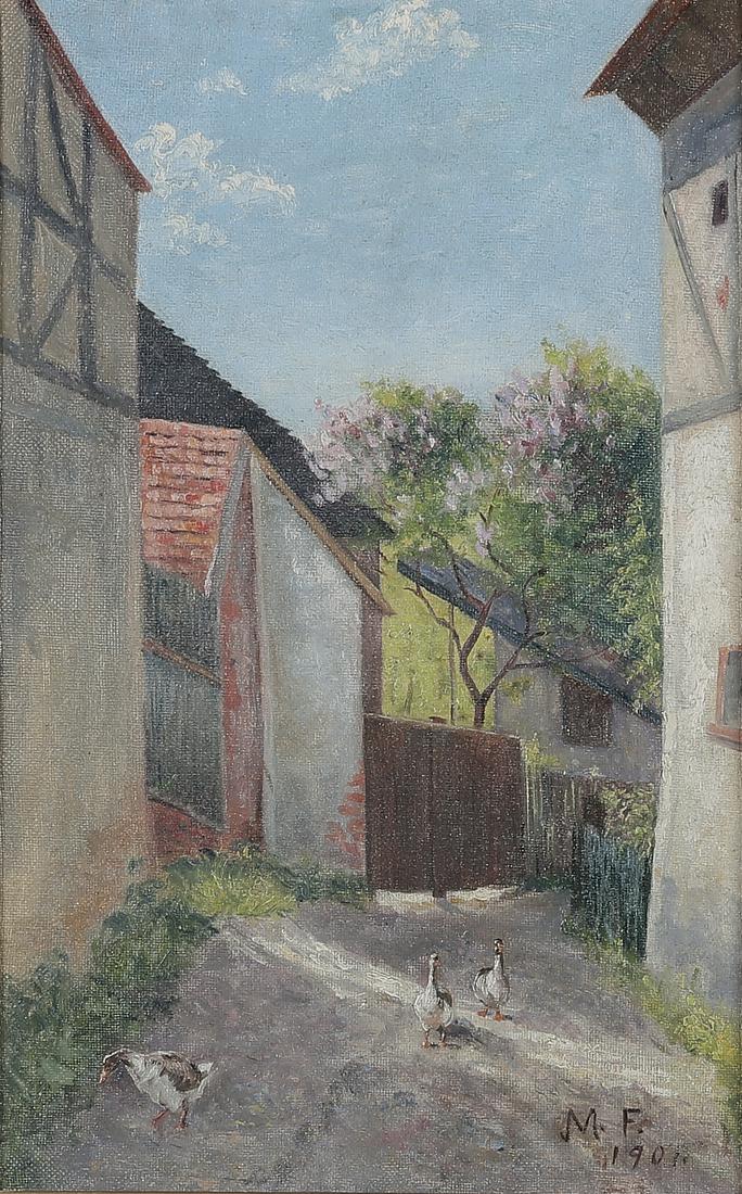 Frank Morley Fletcher, Ducks in the garden, 1901 (1 of 4)