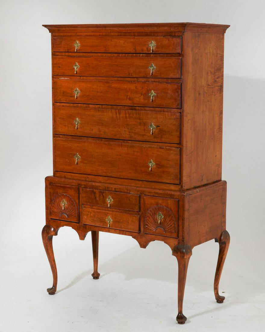 A Chippendale cherry highboy (1 of 6)