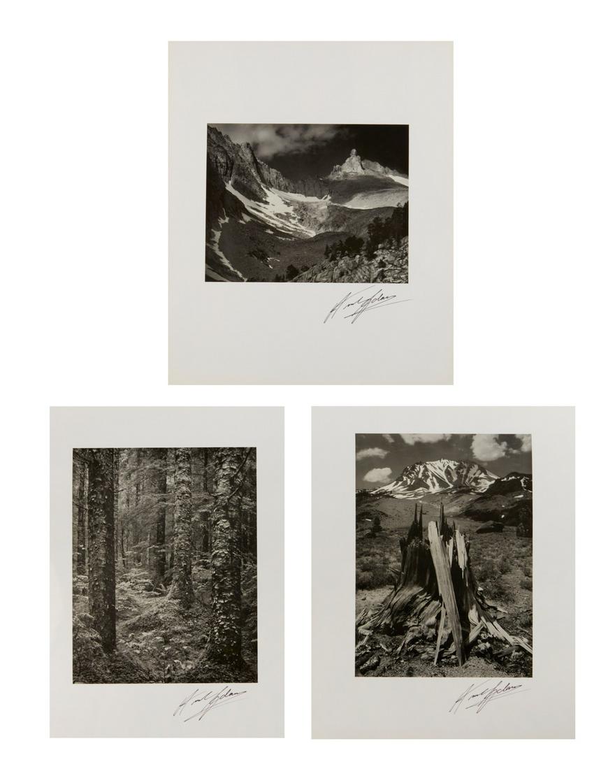 After Ansel Adams, Three works, photo repros (1 of 9)