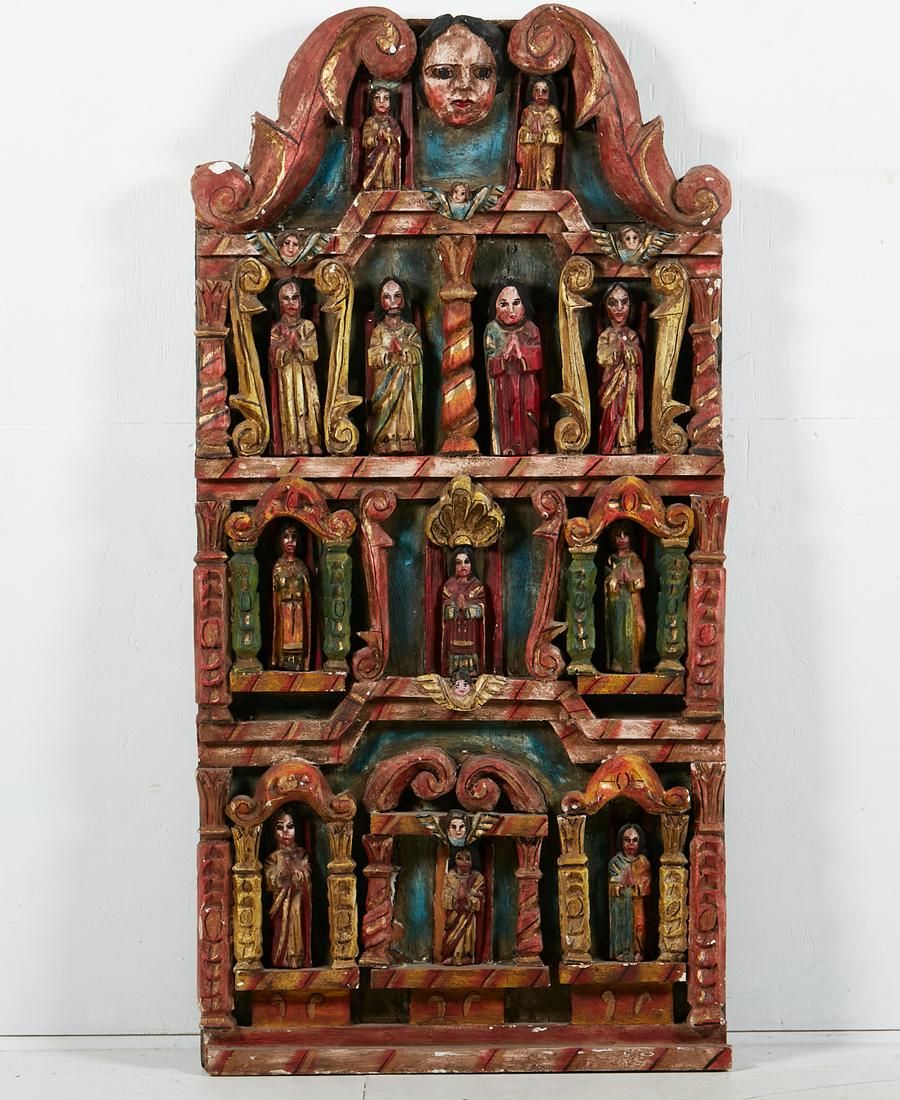 A Spanish Colonial style architectural panel (1 of 3)