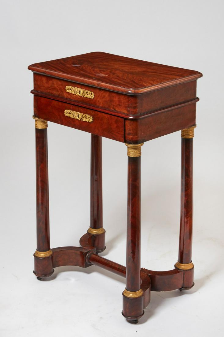 A Charles X mahogany work/writing table (1 of 6)