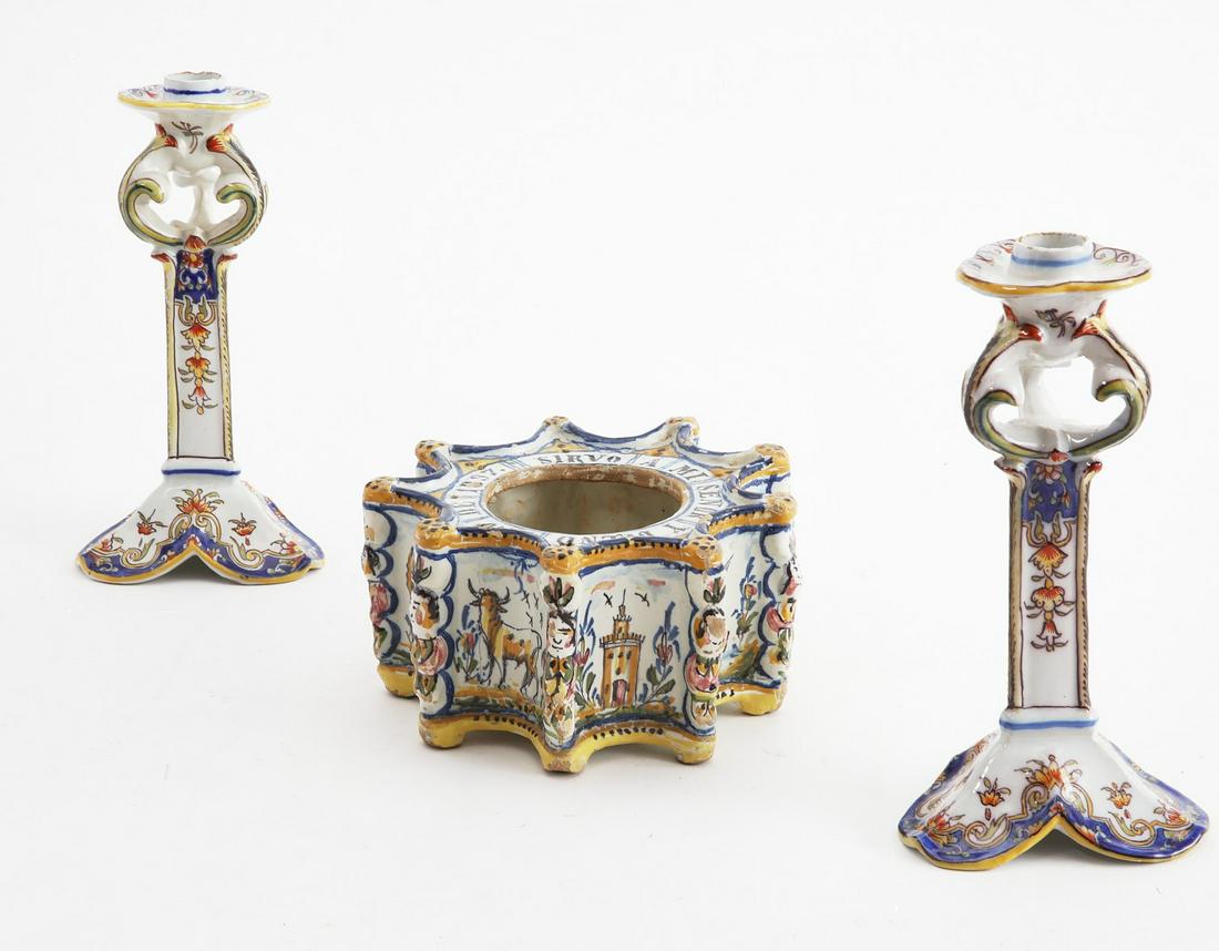 A group of glazed earthenware articles (1 of 4)