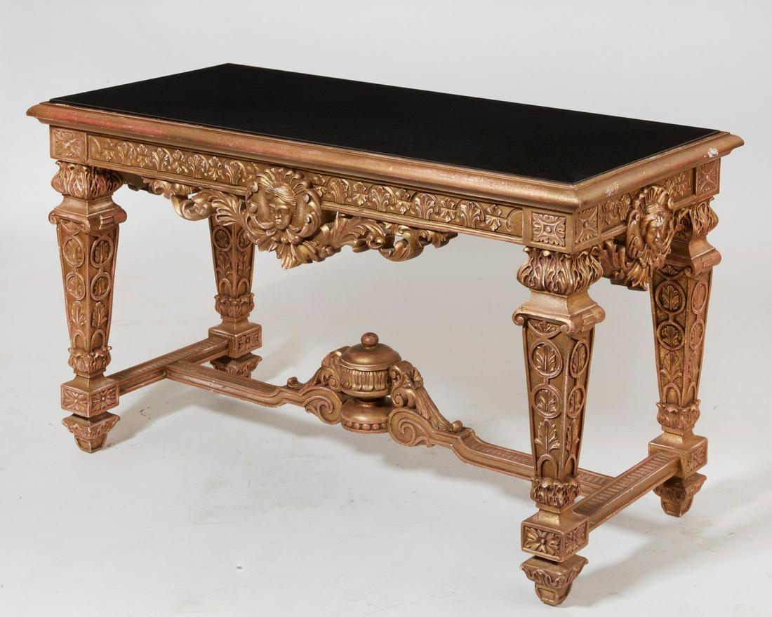 A Louis XVI style giltwood center table (1 of 5)