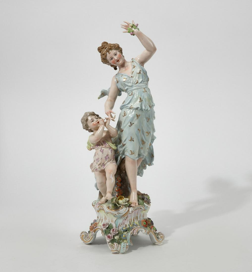 A German porcelain figural group (1 of 3)