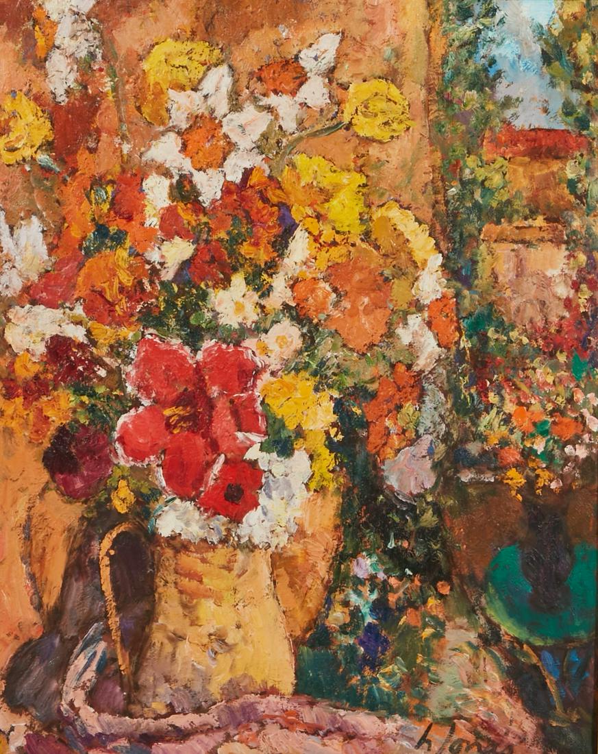 Continental School, Still life with flowers, oil (1 of 4)