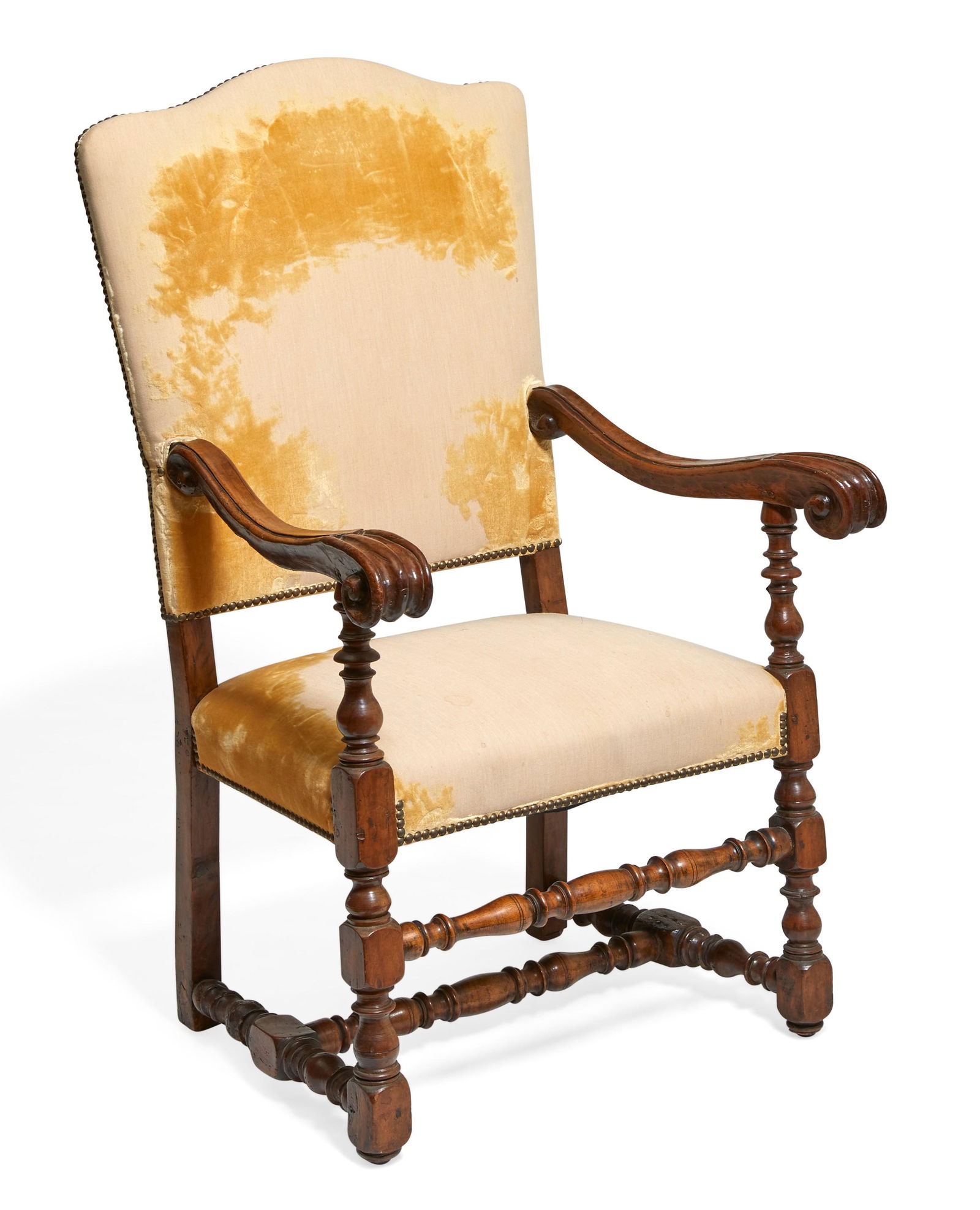 A Continental Baroque walnut armchair (1 of 2)