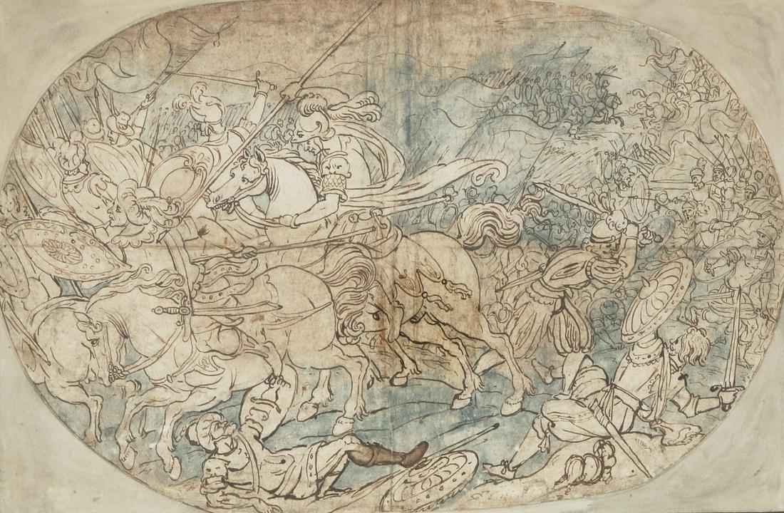 Continental School, Soldiers on horseback (1 of 4)