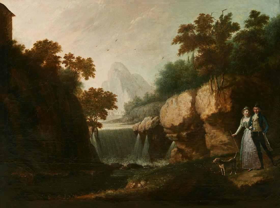 Continental School, Figures in a landscape (1 of 4)