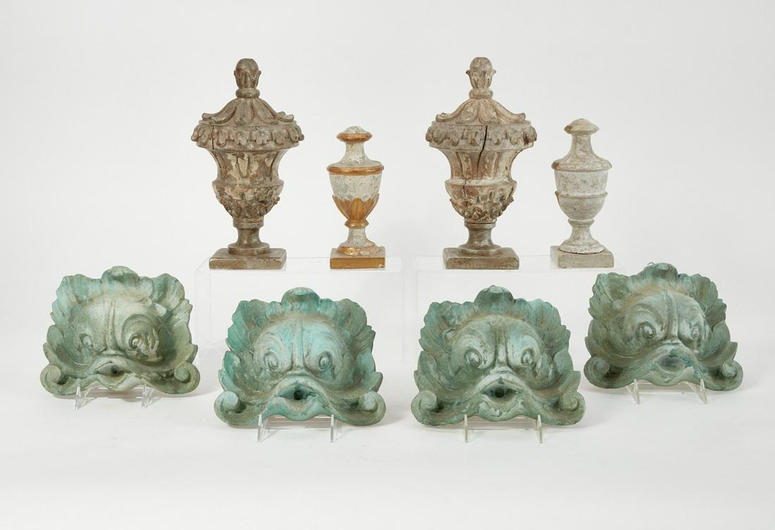 Two pairs of Italian Neoclassical style urns (1 of 3)