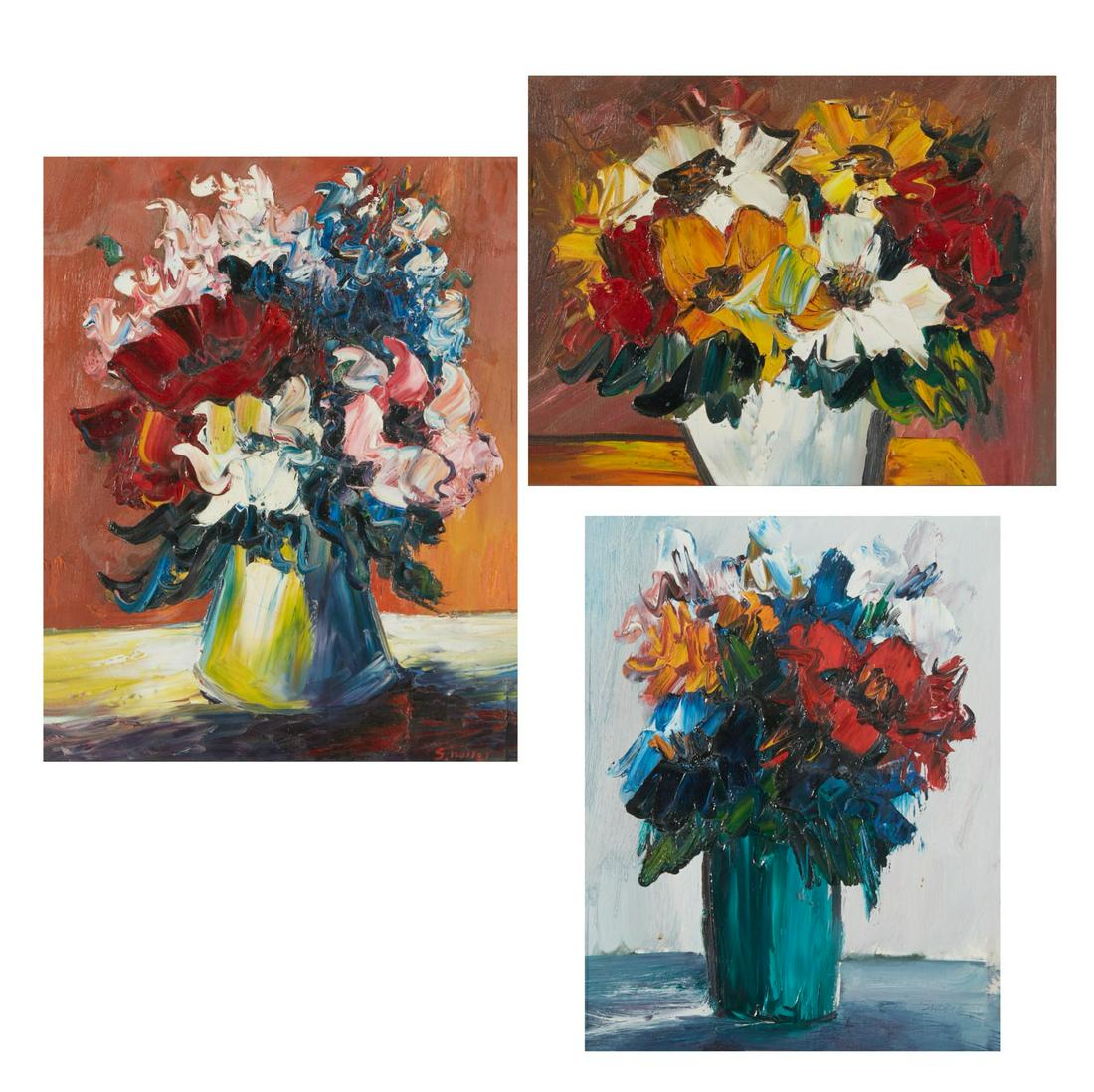 Irene Mildred Smoller, Floral still life (3), oil (1 of 9)