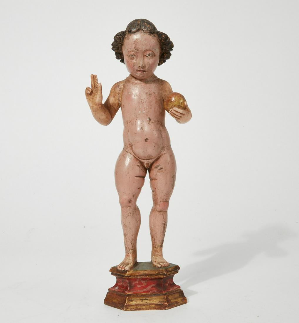 A Spanish Colonial model of the Christ Child (1 of 2)