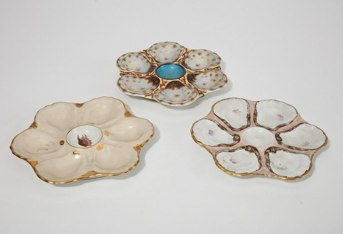Three porcelain oyster plates (1 of 3)