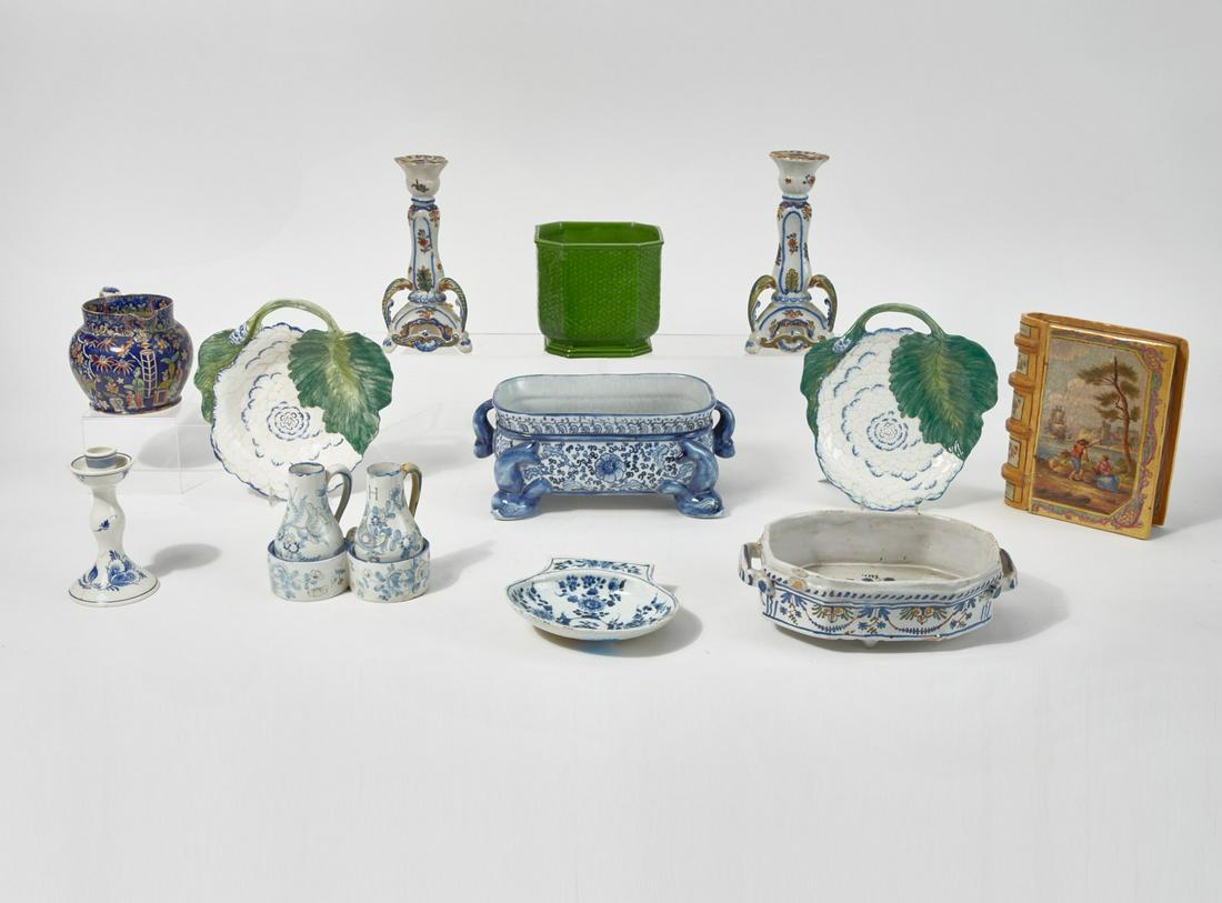 Twelve Continental ceramic table articles (1 of 5)