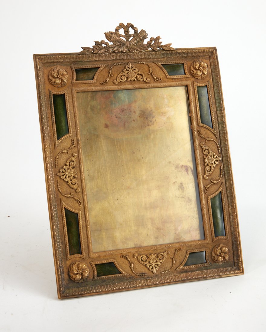 A French gilt bronze and enamel frame (1 of 5)