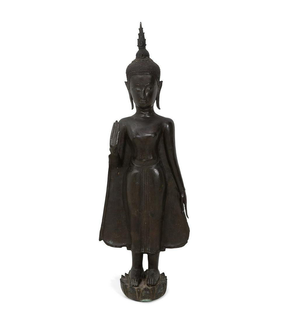 A Thai mixed alloy model of standing Buddha (1 of 5)