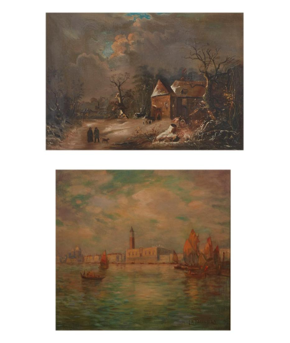 Two Decorative Landscape Paintings (1 of 7)