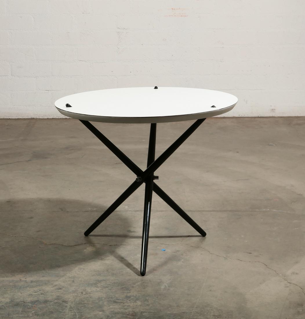 Pair Hans Bellmann for Knoll tripod tables (1 of 2)