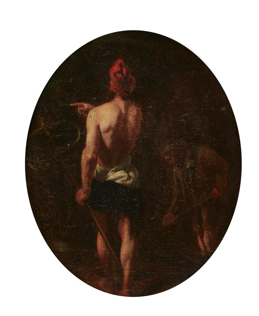 Italian School, Fishermen at nightfall, oil (1 of 4)