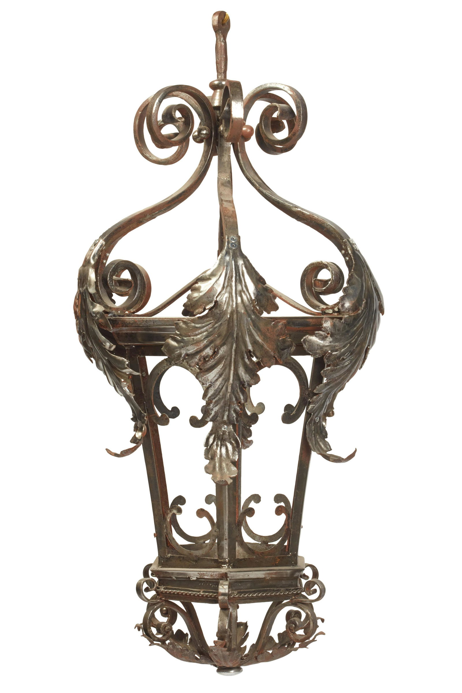 Continental Baroque style steel and iron lantern (1 of 4)