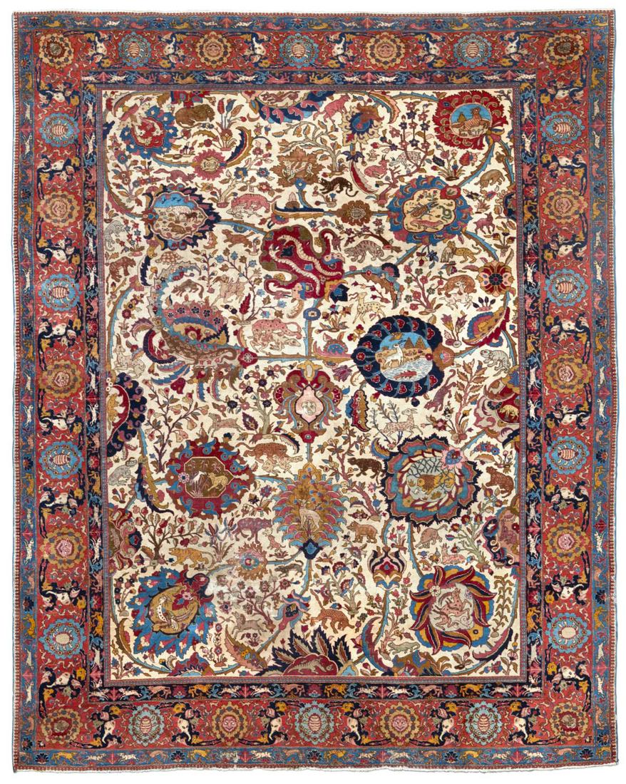 A Tabriz pictorial carpet (1 of 4)