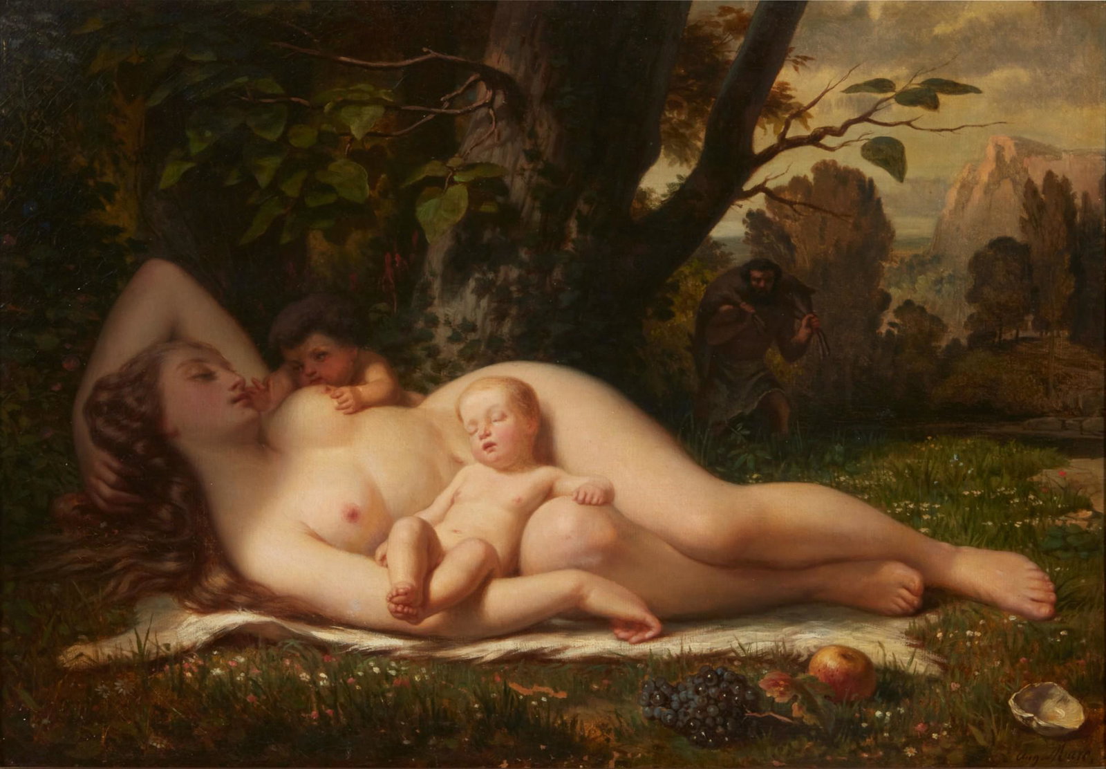 Jean Auguste Marc, A wood nymph, oil (1 of 6)