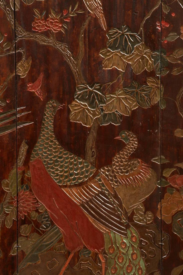 A Chinese coromandel lacquer six panel screen (1 of 8)