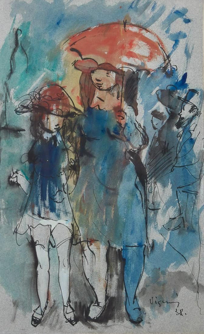 Sylvain Vigny, Two figures under an umbrella (1 of 5)