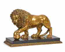 An Italian gilt bronze & slate Medici lion (1 of 12)