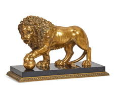 An Italian gilt bronze & slate Medici lion (1 of 12)