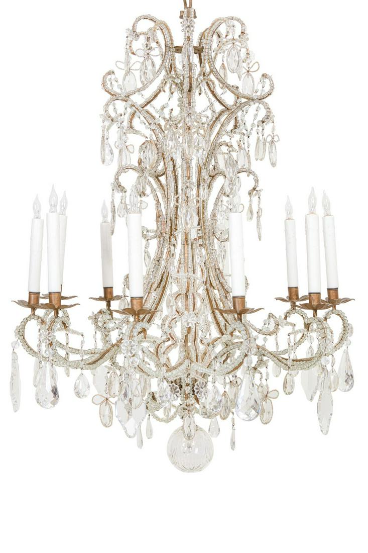 A Louis XIV style twelve light chandelier (1 of 9)