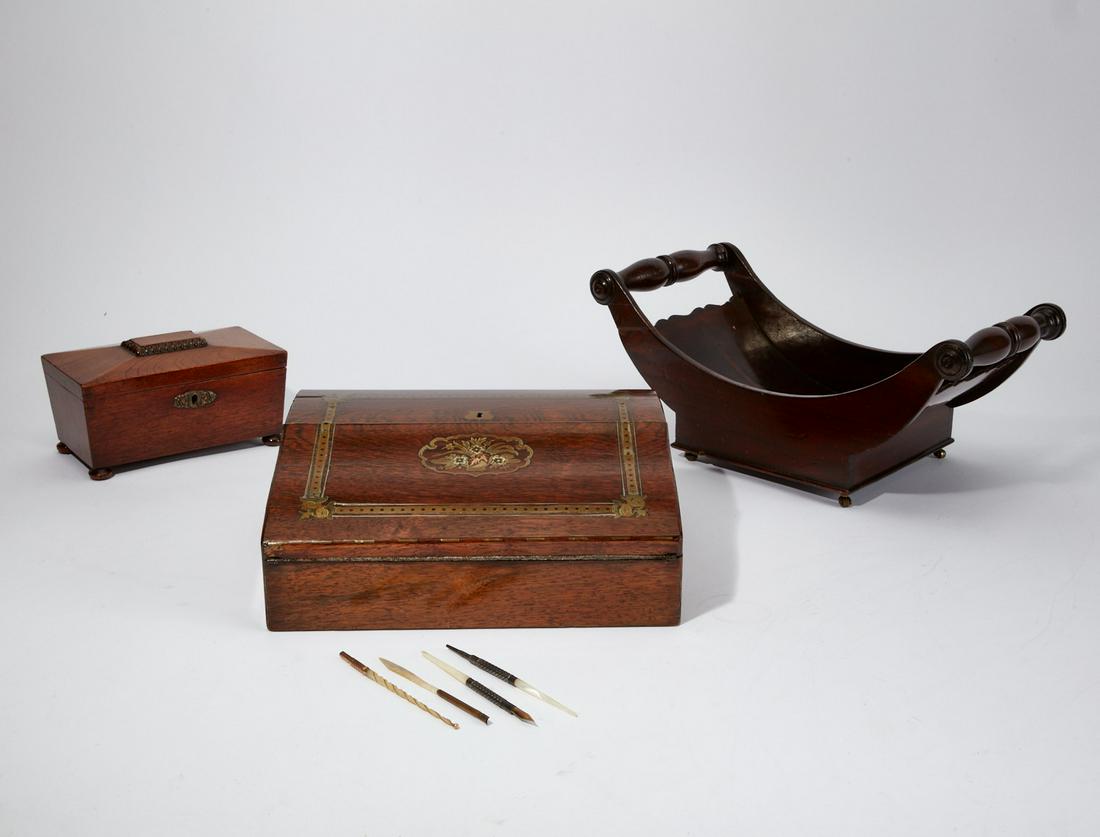 Three English treen tablewares (1 of 3)