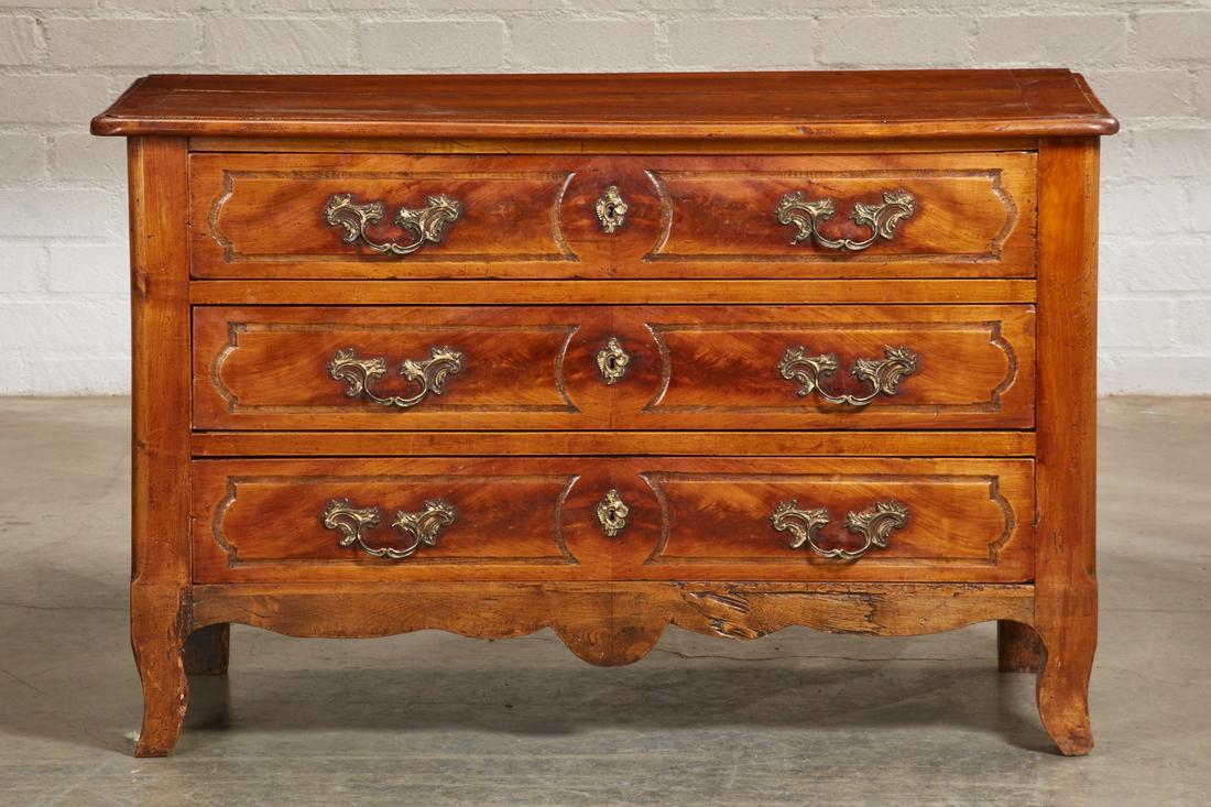 A Louis XV Provincial stained cherrywood commode (1 of 5)
