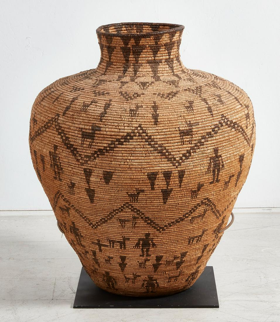 A large Apache basketry olla (1 of 3)
