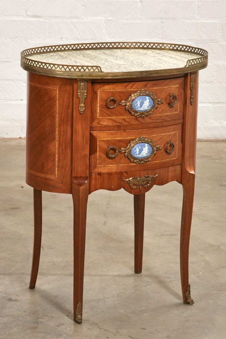 A Louis XV/XVI style walnut occasional table (1 of 5)