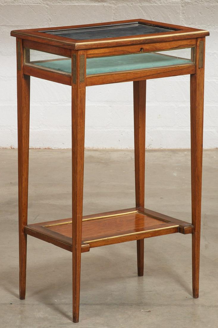 An English hardwood vitrine table, John Murphy (1 of 4)