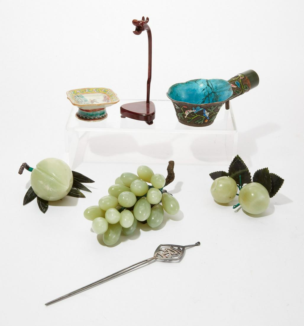 An assembled group of seven Chinese objects (1 of 3)