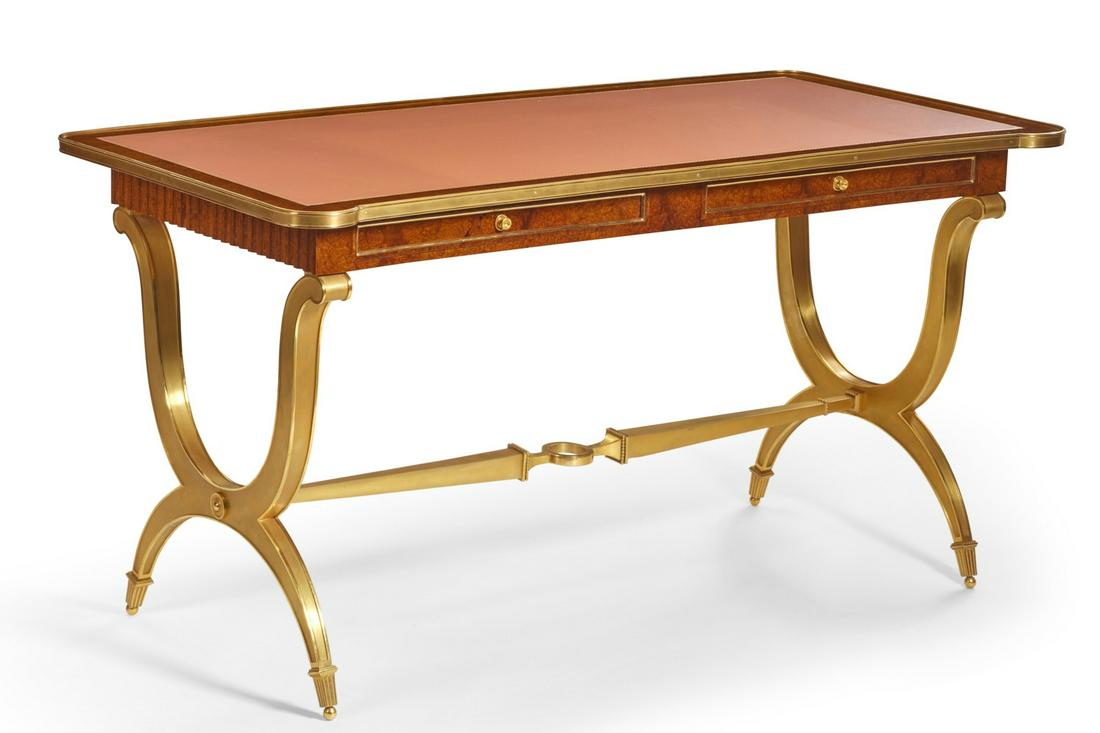 An M.E. Dupont gilt bronze & amboyna bureau plat (1 of 10)