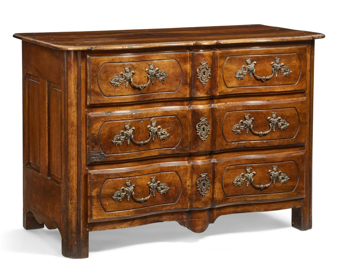 A Louis XV Provincial walnut commode (1 of 6)
