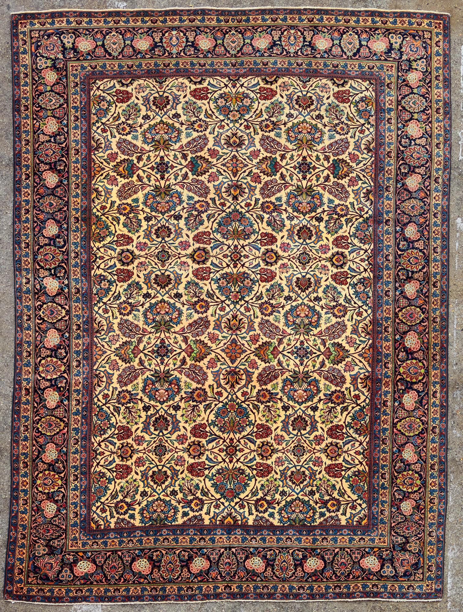 A Kashan carpet , Central Persia (1 of 5)