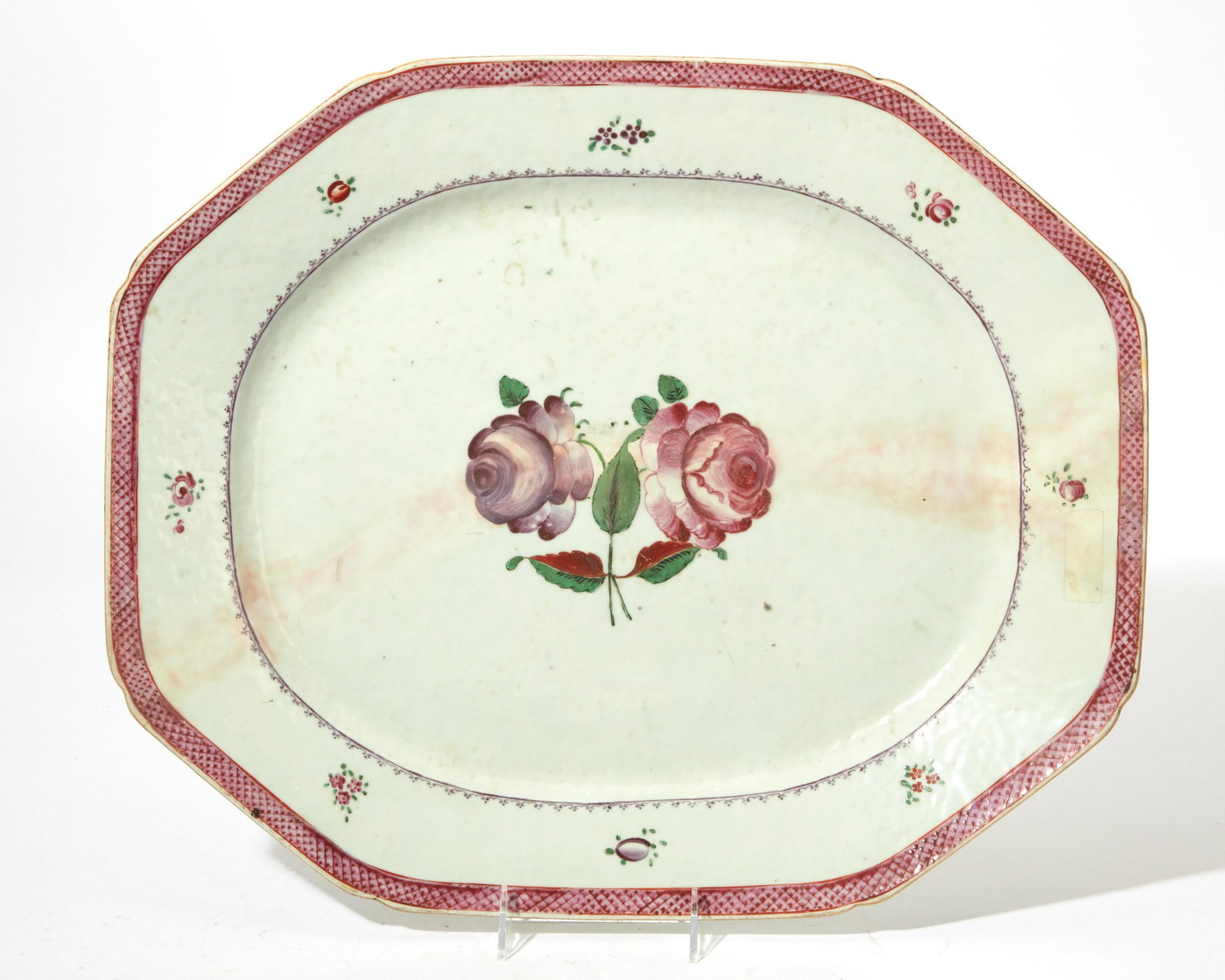A Chinese Export porcelain platter (1 of 4)