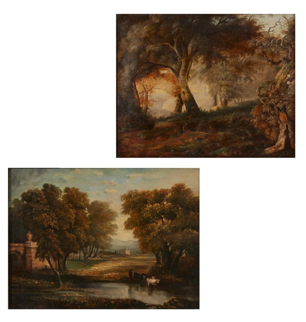 Continental, Figure, cattle & couple in a forest (1 of 5)