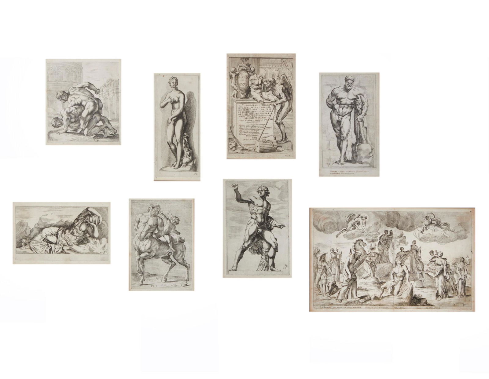 After Francois Perrier, Roman statues (8) (1 of 3)