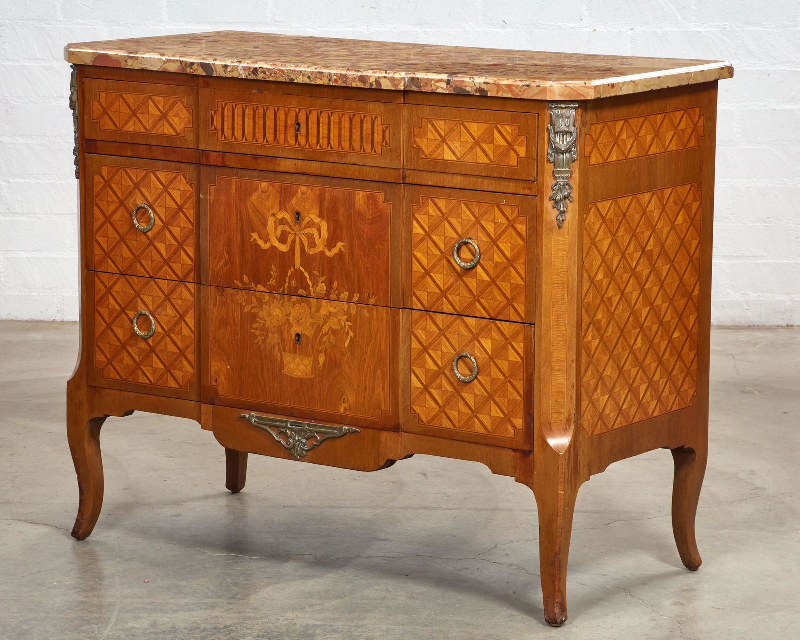 A Louis XVI style parquetry commode (1 of 6)