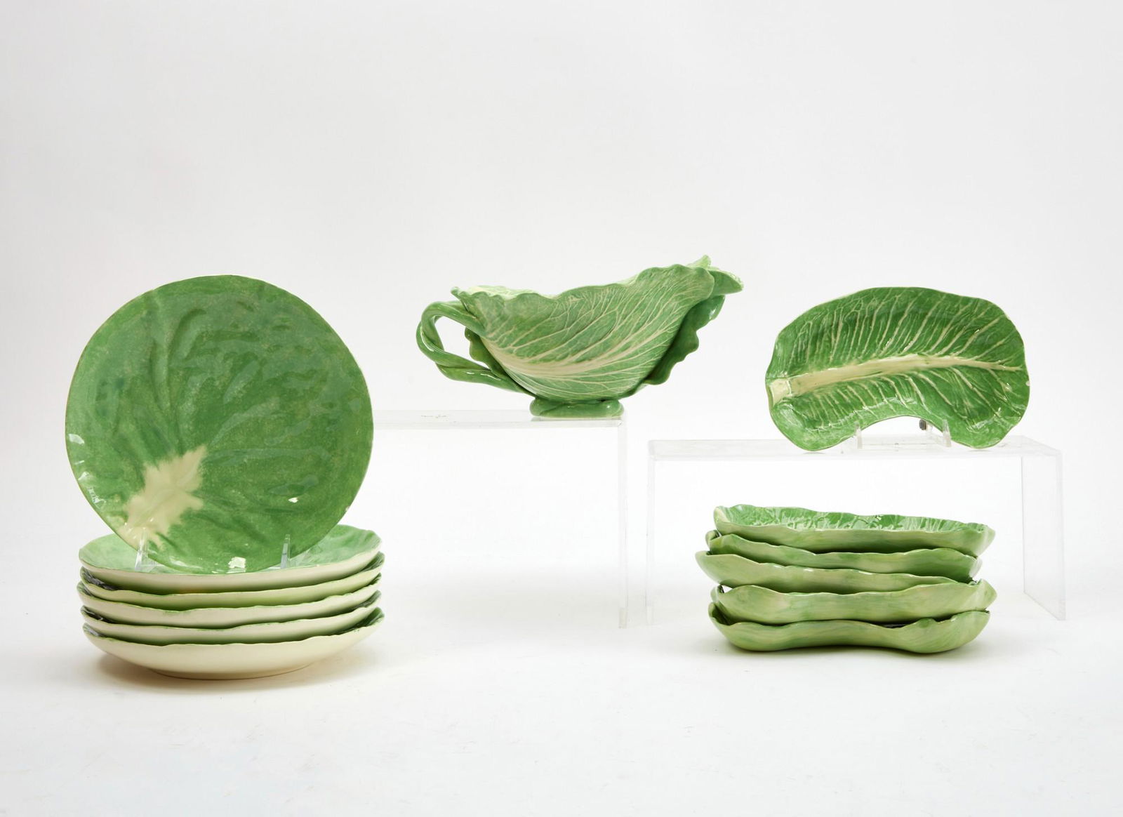 A collection of Dodie Thayer Lettuce Ware pottery (1 of 8)